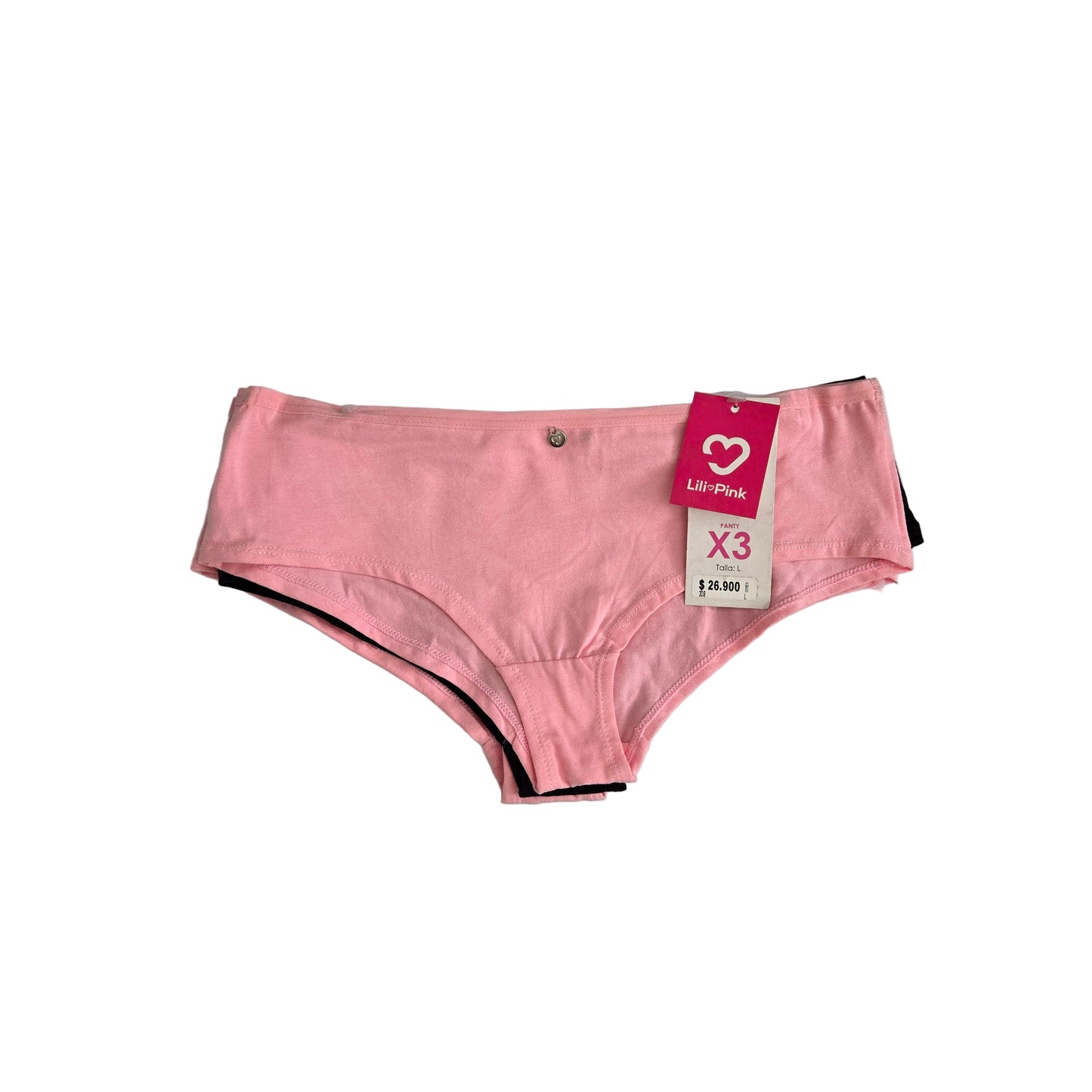 Panty Algodón LiliPink tipo hipster Pack x3