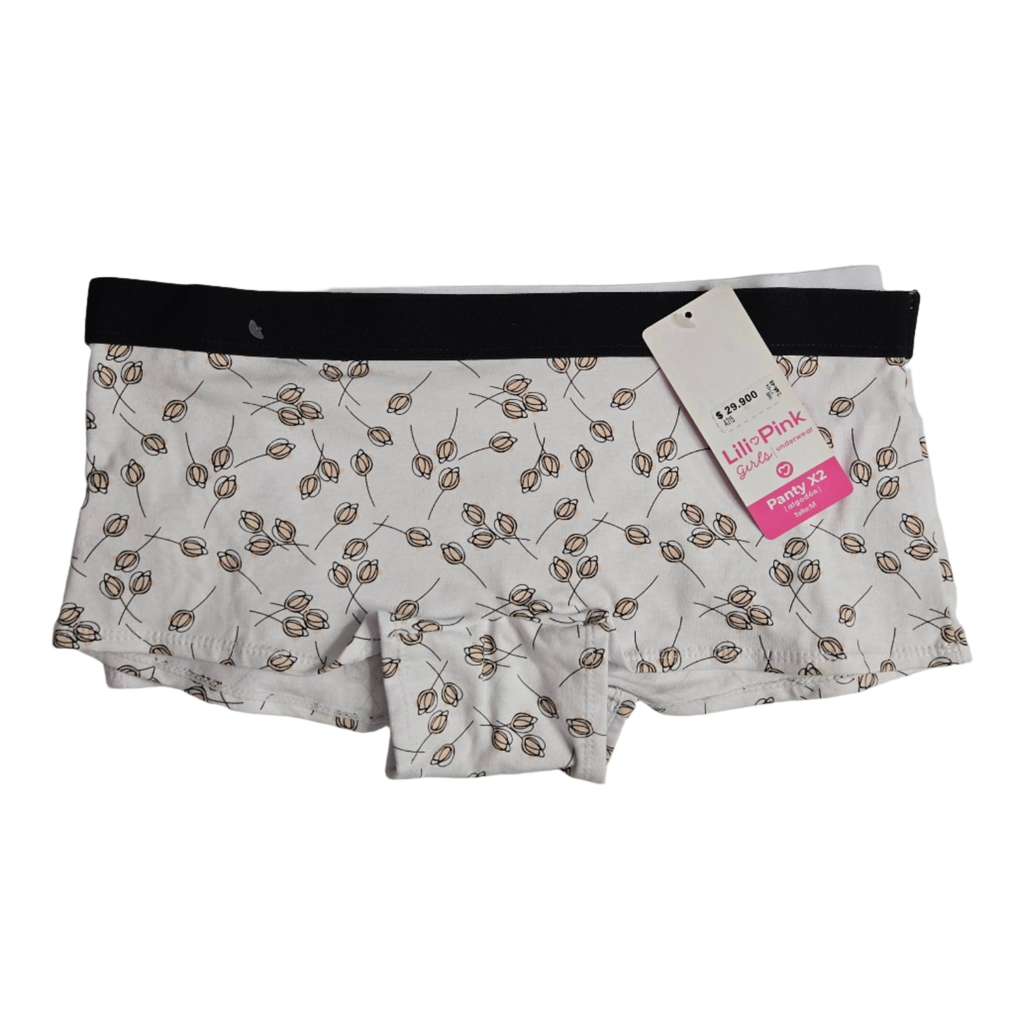Panty Algodón LiliPink Tipo Cachetero pack X2
