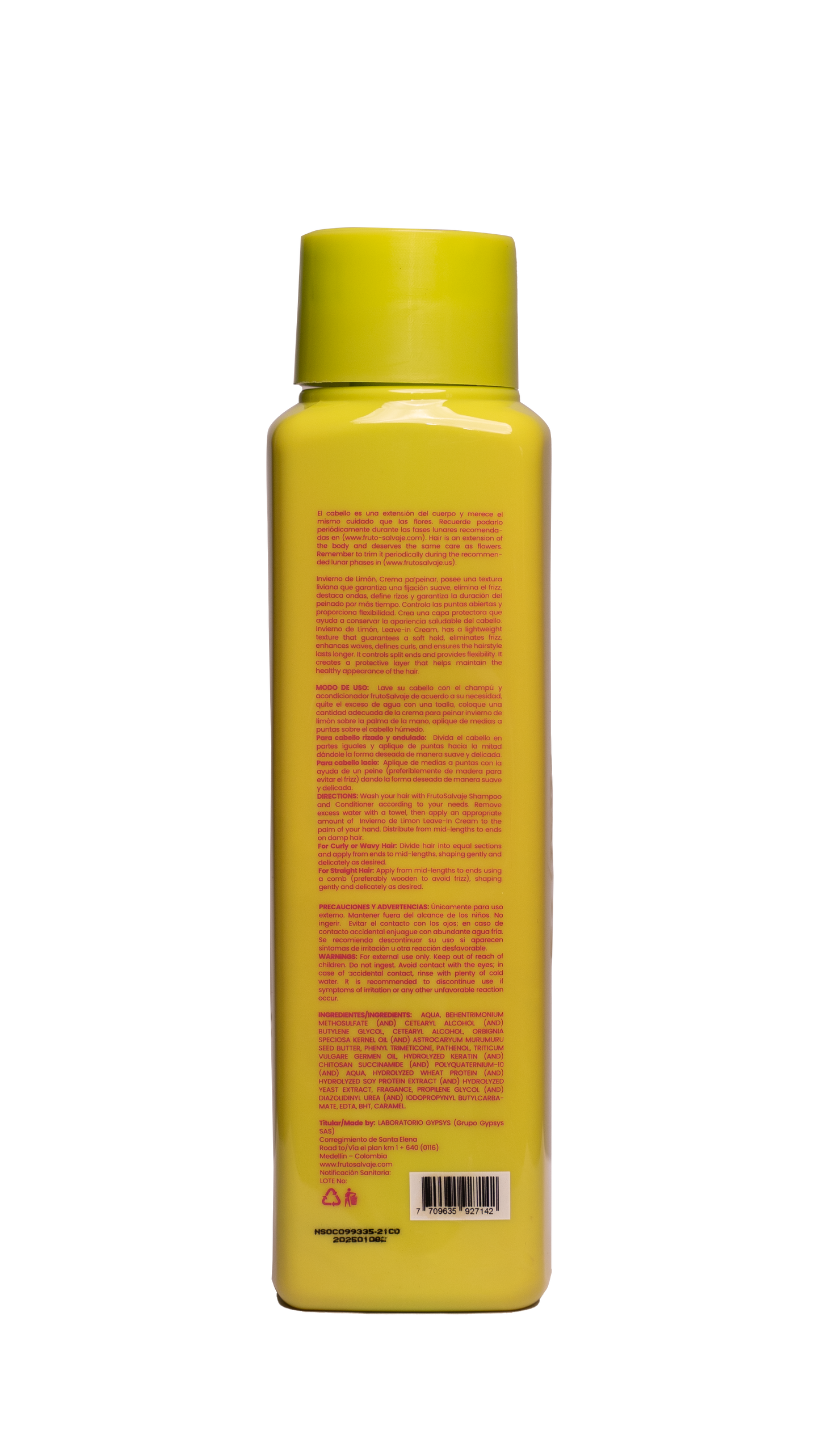 Crema Pa Peinar 500ml Fruto Salvaje