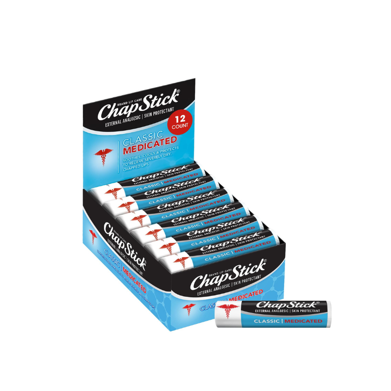Caja Protector Labial Chapstick Medicado x12