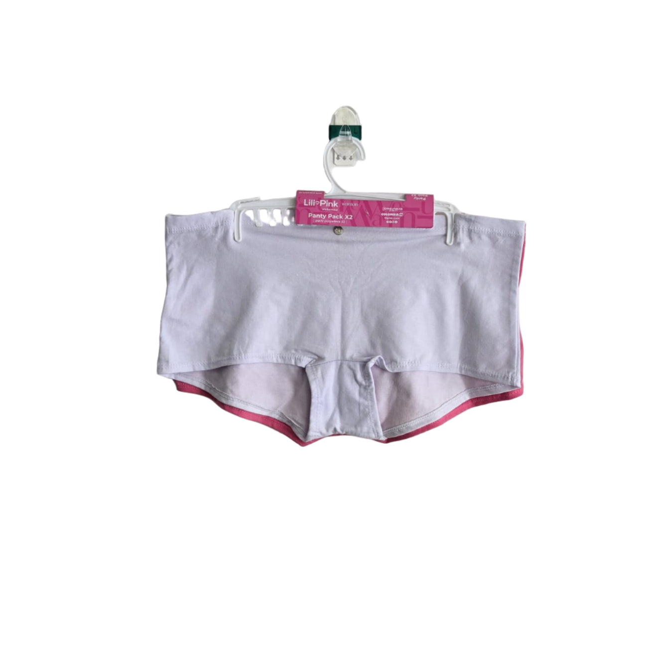 Panty Algodón LiliPink Tipo Hipster Pack x2