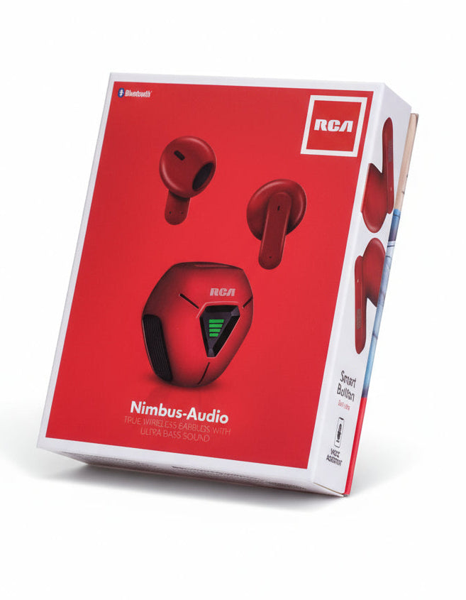 RCA Wave-78 True Wireless Earbuds, Bluetooth, Audio de alta resolución