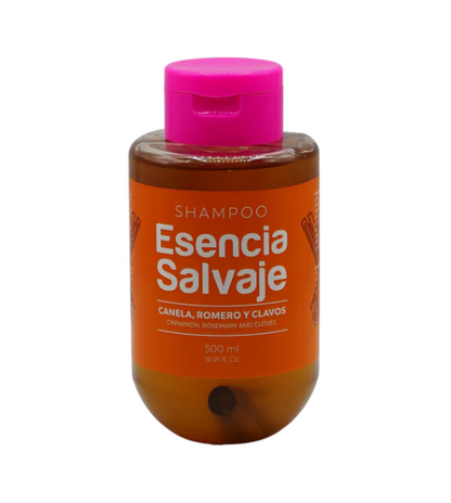 Champú Romero Canela Y Clavos 500ml Esencia Salvaje