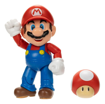 Figura Mario - Mario 12 Cms Con Super Champiñon