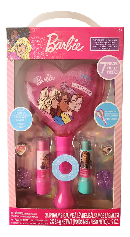 Barbie - Townley Girl - Juego De 7 Piezas Espejo iluminado + Labiales