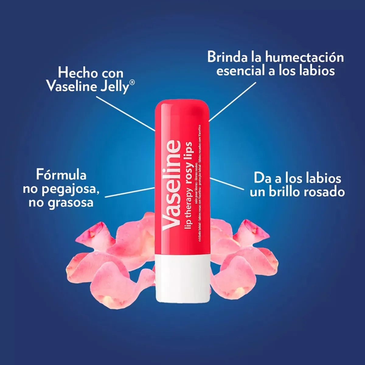Vaseline Bálsamo Lip Therapy Rosy Caja x 12 Unidades