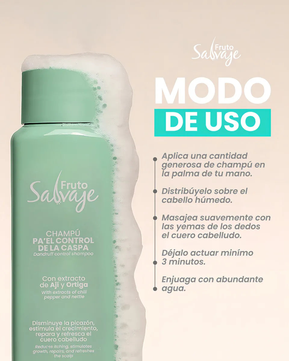 Champú Pa Pelo Control Caspa 500ml - Fruto Salvaje