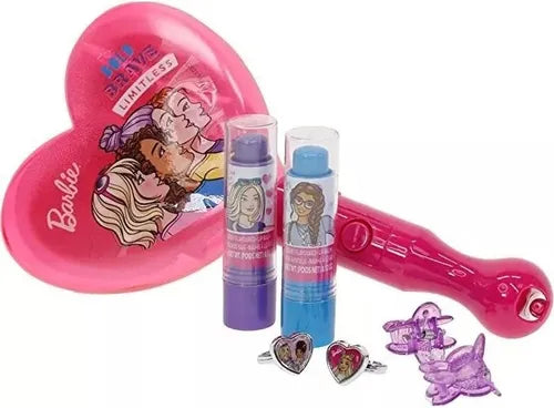 Barbie - Townley Girl - Juego De 7 Piezas Espejo iluminado + Labiales