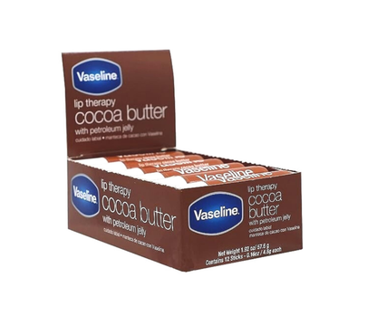 Vaseline Bálsamo Lip Cocoa Butte Caja x12 Unidades