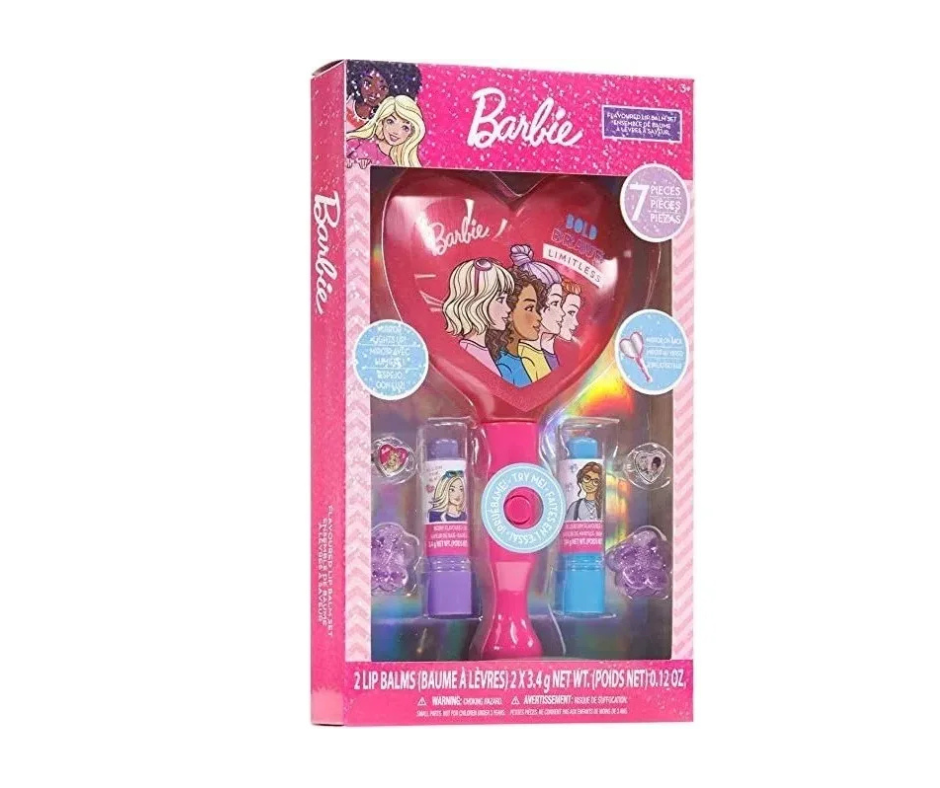 Barbie - Townley Girl - Juego De 7 Piezas Espejo iluminado + Labiales